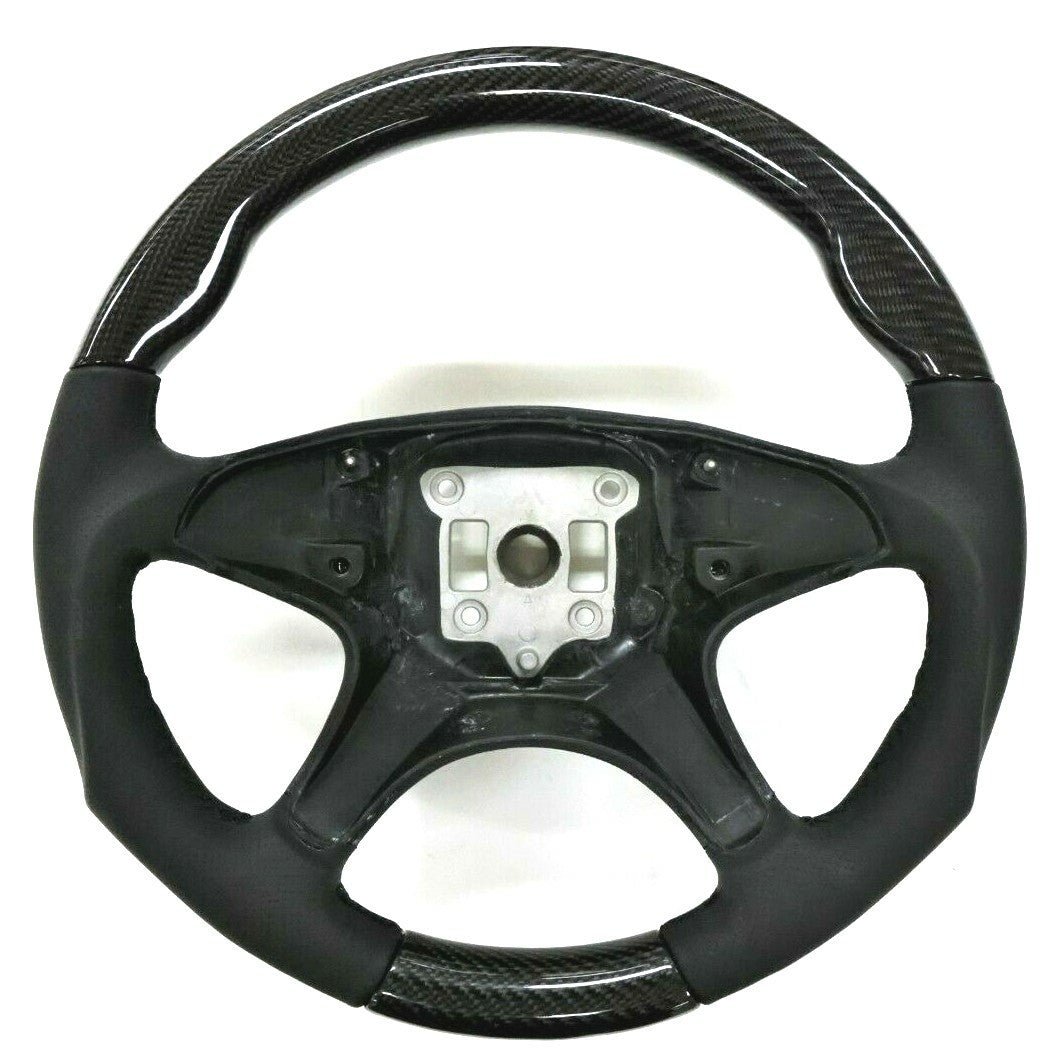 Fits 2008~2012 Mercedes Benz C Class W204 Style Steering Wheel Carbon Black V2