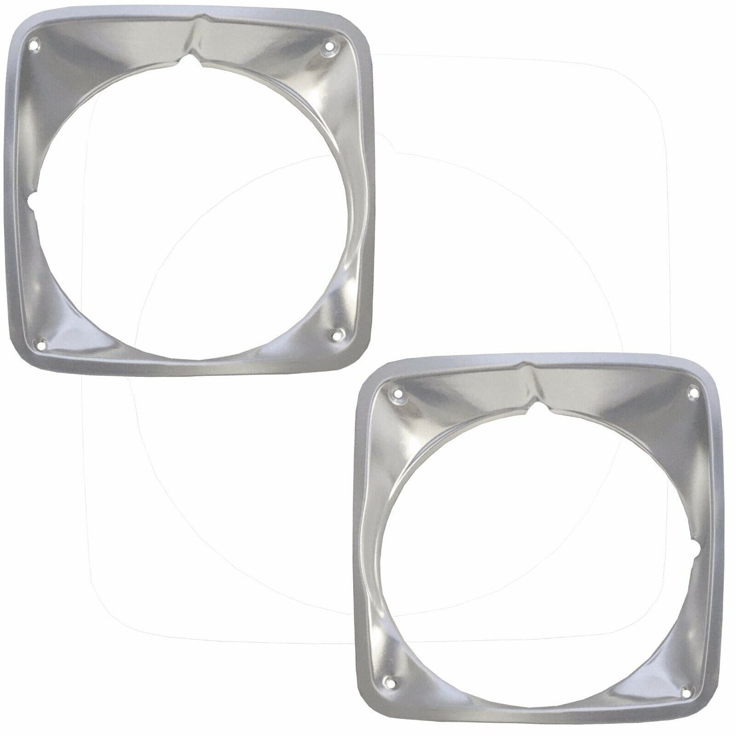 1969~1972 Chevy PU Pickup Truck Headlight Bezels Pair Right & Left Side 2 PCS 