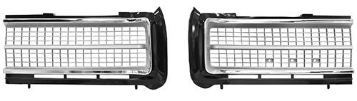 FRONT GRILLE 2 PCS SET 1969 PONTIAC GTO