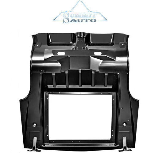 67 68 Cougar Complete Trunk Floor w/Shock Absorber Access Plugs Snubber Brackets