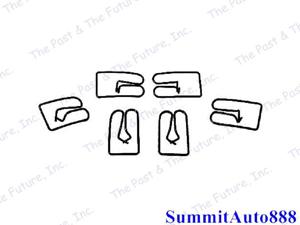 1962 1963 1964 62 63 64 Chevy Impala Rocker Molding Clips - 6 PCS IMMG6264-3