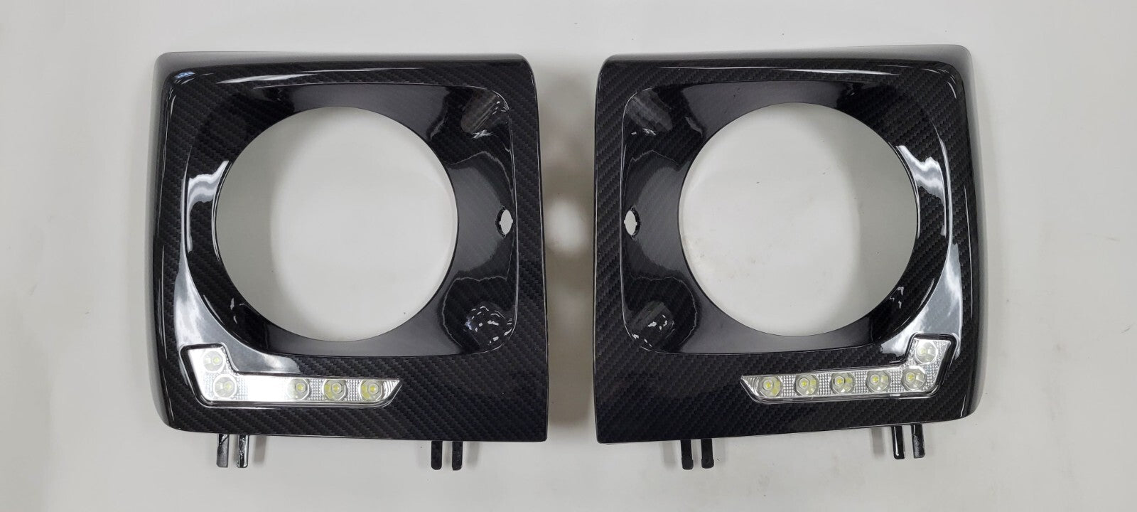 For Mercedes Benz G class arbon Fiber Headlight Cover Lamp With LED