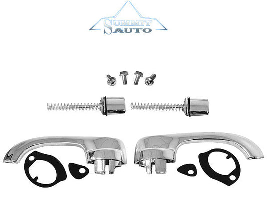 64 65 66 67 Chevelle El Camino GTO Exterior Door Handle with Push Button Kit