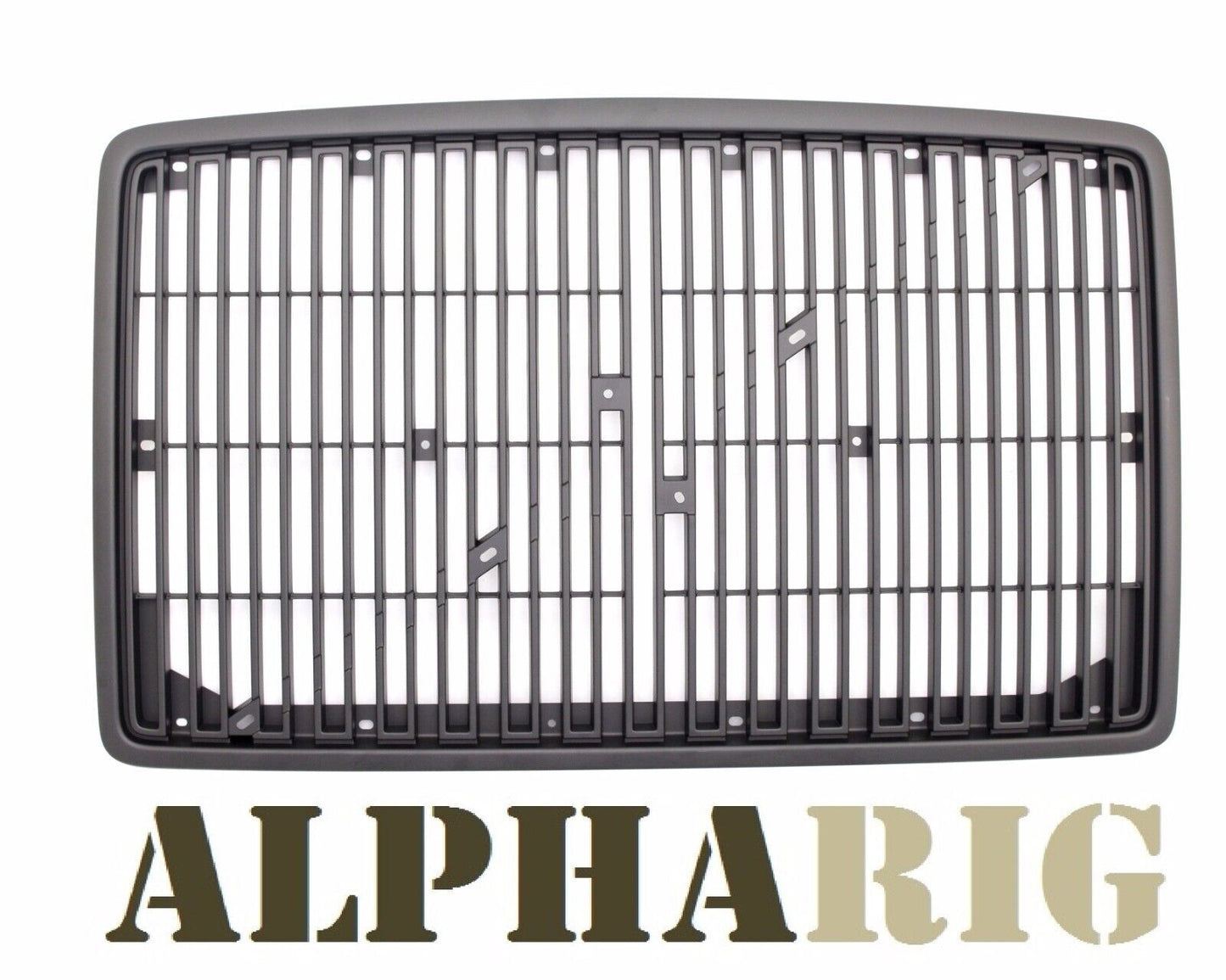 Fits BLACK VOLVO VN Front Grille 96 97 98 99 00 01 02 03 W/ BUG SCREEN