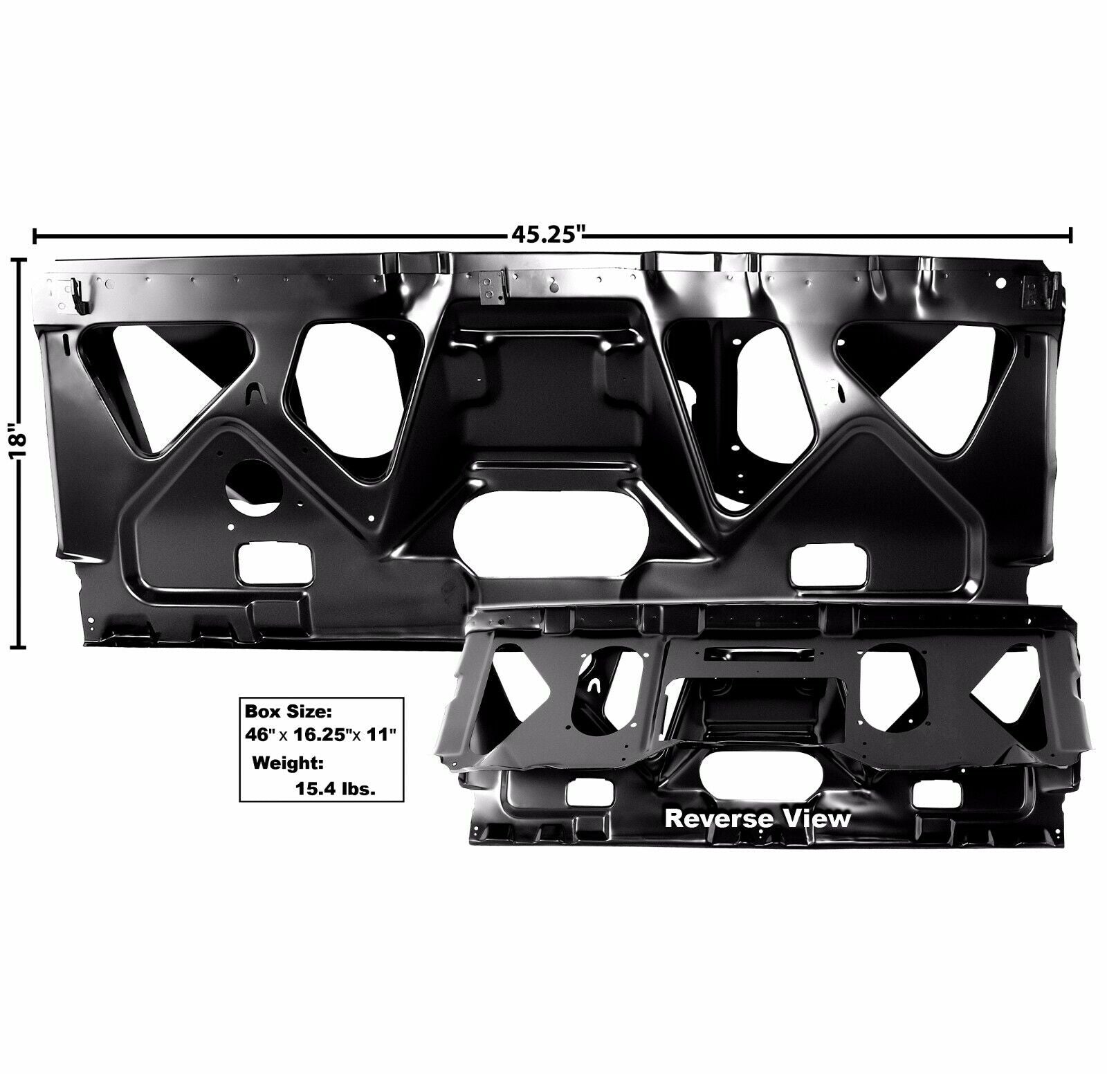 1968 1969 1970 1971 1972 Chevelle Rear Seat Mount Panel 