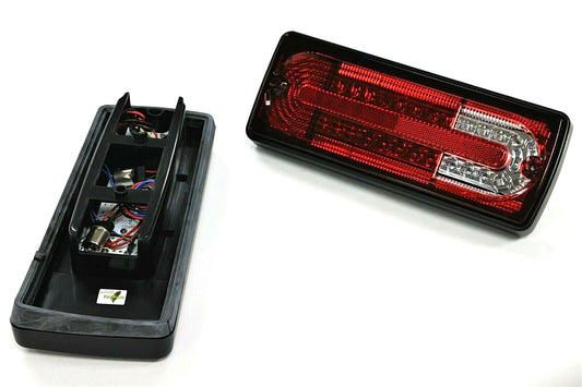 Fits 1990~2011 Benz G Class W463 LED Tail Lamp Light Black RIM Red White
