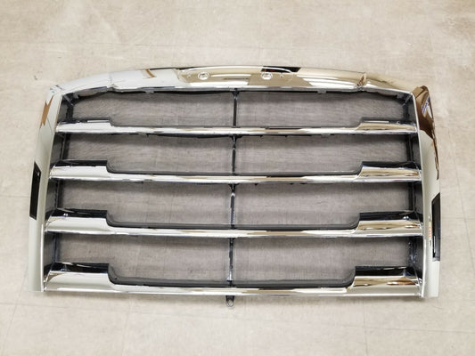 Fits 2018 2019 2020 Freightliner Cascadia Front Grille Grill Chrome W/Bug Screen