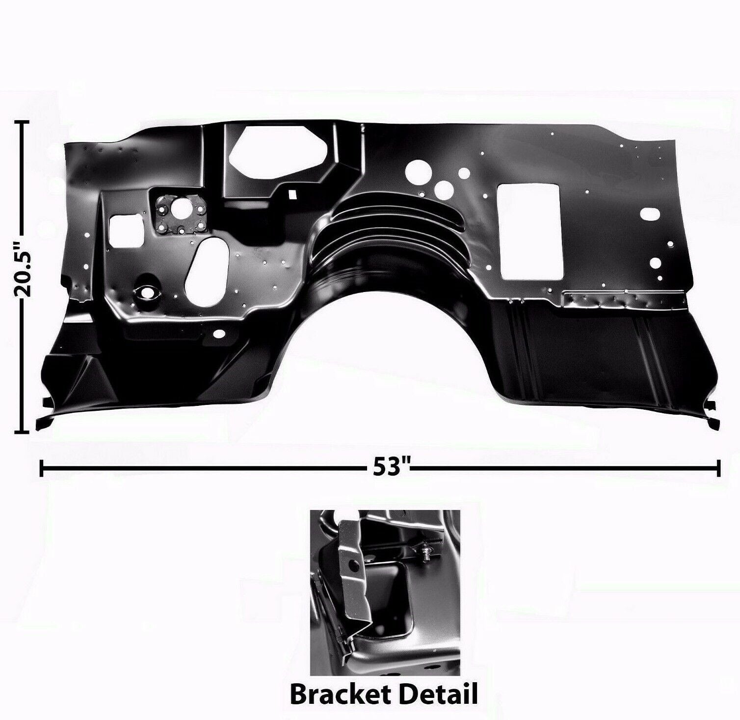 1978~1981 Firebird Trans Am Firewall with A/C Hole EDP Coated Steel Dynacorn NEW