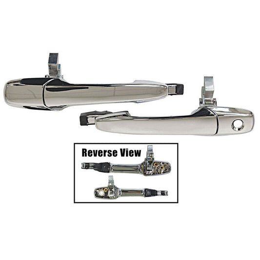 DOOR HANDLE OUTSIDE 2005-14 FORD MUSTANG (CHROME) PAIR