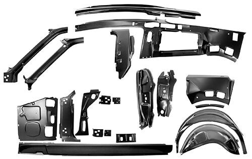 QUARTER DOOR FRAME ASSY KIT LH 1967-68 MUSTANG (COMPONETS) FB