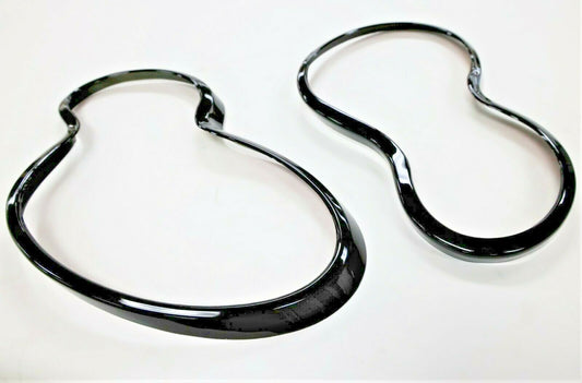 Fits 2000~2007 Mercedes Benz C Class W203 Style Headlamp RIM Black O Style