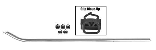 LOWER DOOR MOLDING LH  1962-66 W/CLIPS CHEVY TRUCK