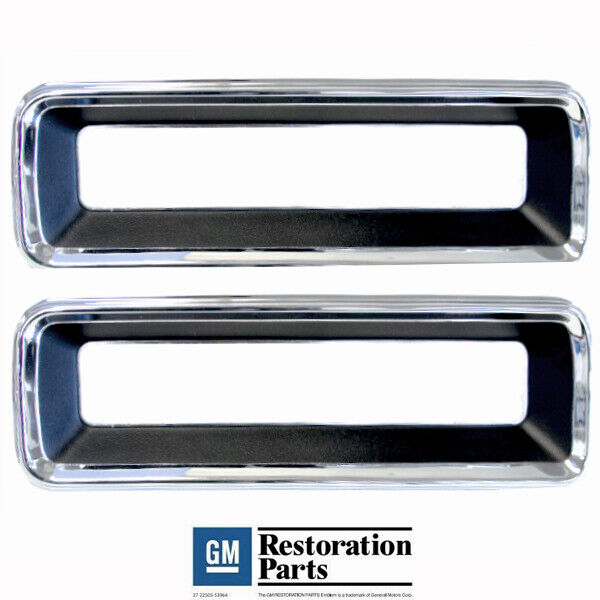 1967 67 Chevy Camaro Rear Tail Lamp Light Bezel Pair Right & Left Side 2 PCS 