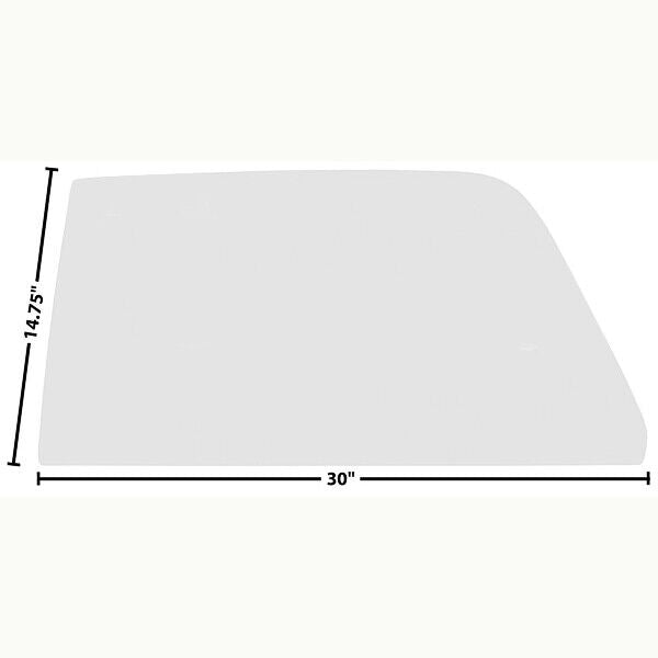 1964~1967 El Camino Door Glass Left Side Clear Dynacorn