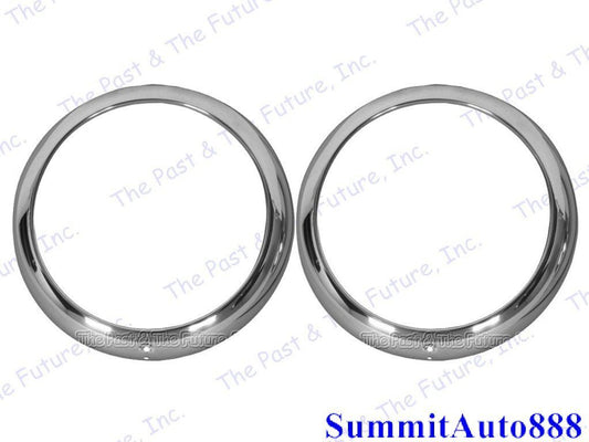 1949 1950 1951 1952 Chevrolet Bel Air Head Lamp Light Headlamp Bezel Pair 2PC