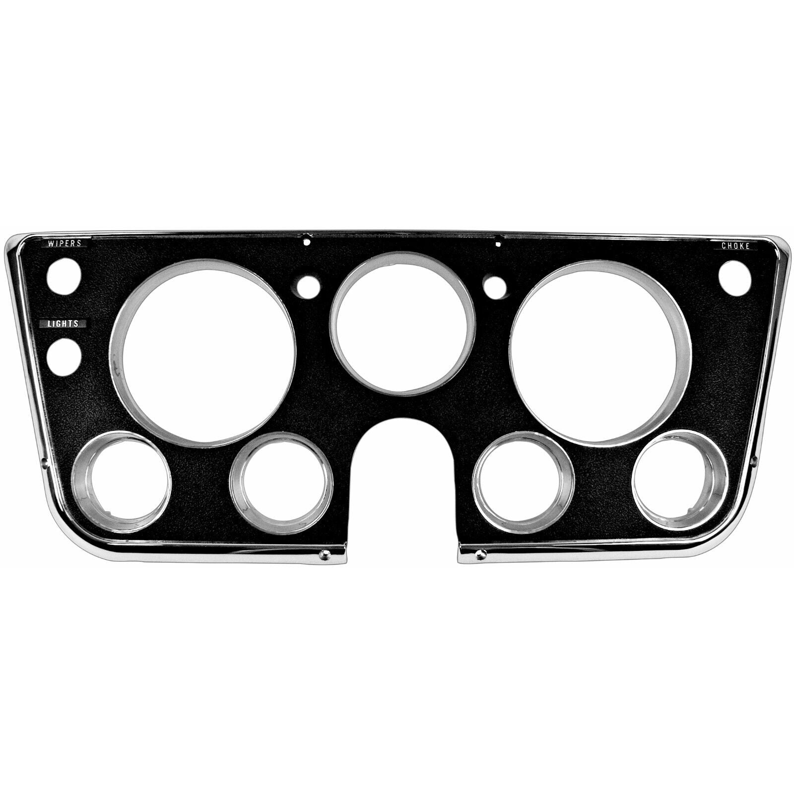 1967 1968 Chevy Pickup Truck Dash Bezel - Black w/Trim Dynacorn