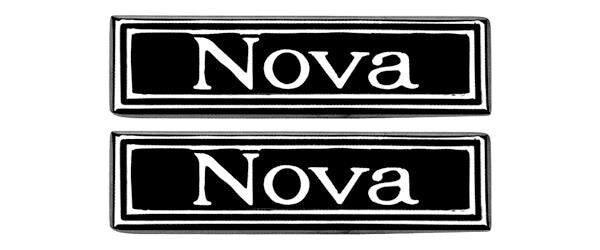 DOOR PANEL EMBLEM 1969-72 NOVA PAIR