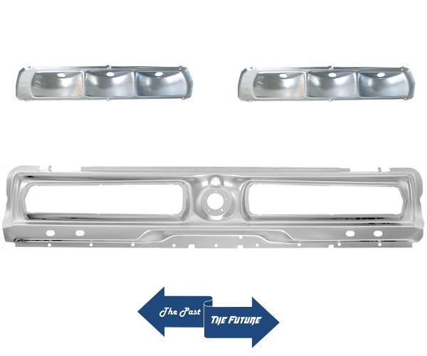 Tail Lamp Light Housings with Tail Lamp Panel Ford Mustang 1967 MSTL67-2+3