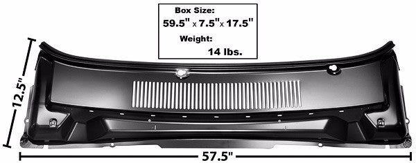 COWL COVER PANEL 1964-65 FORD FALCON/RANCHERO W/VENTS