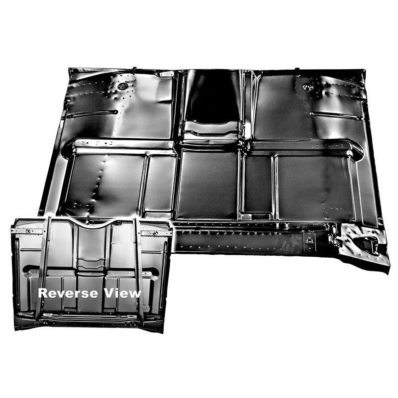 CAB FLOOR PANEL COMPLETE 1967-72 CHEVROLET TRUCK W/ 2WD BRACES