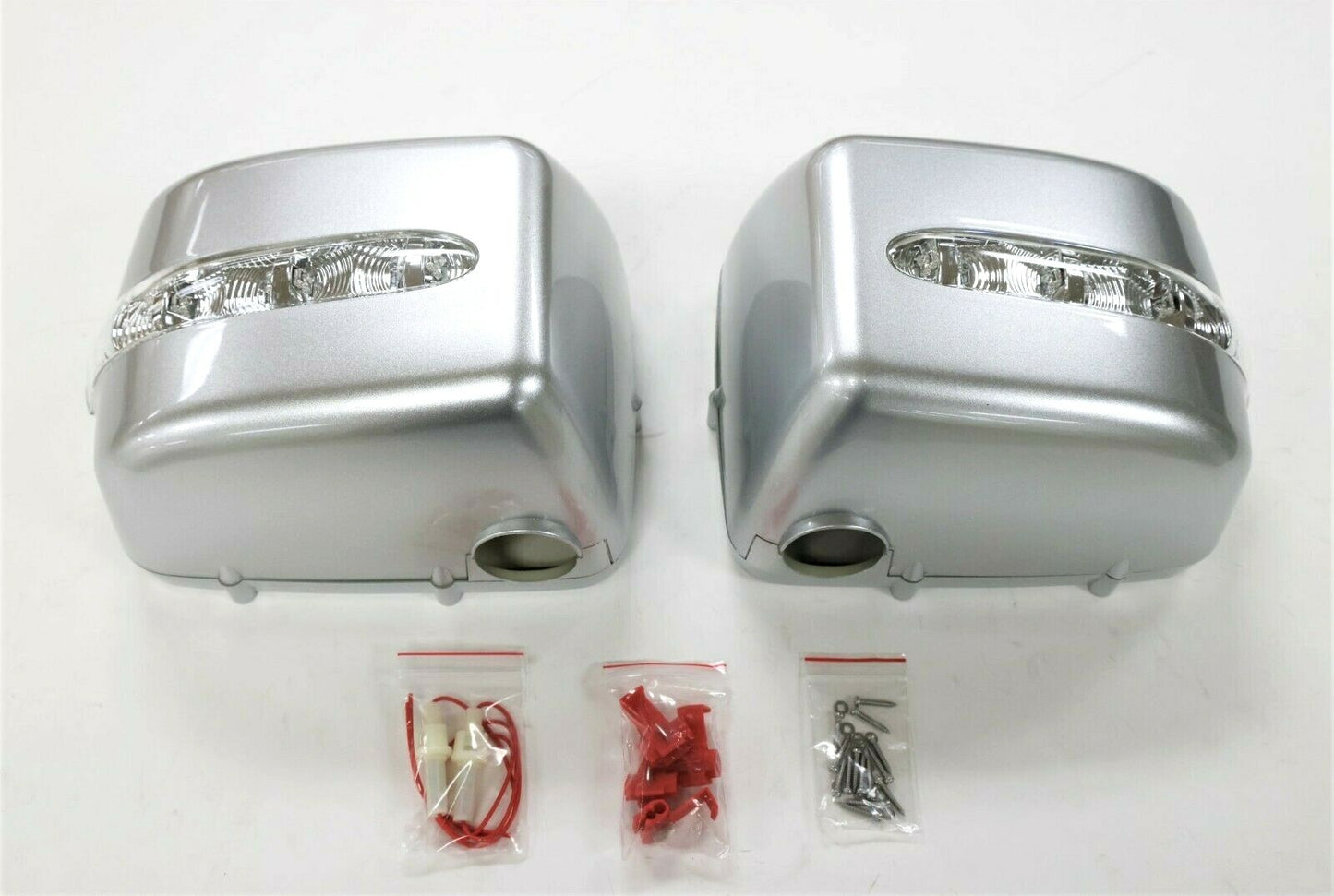 Fits 1990~2011 Mercedes Benz G Class W463 Door Mirror Cover LED Silver