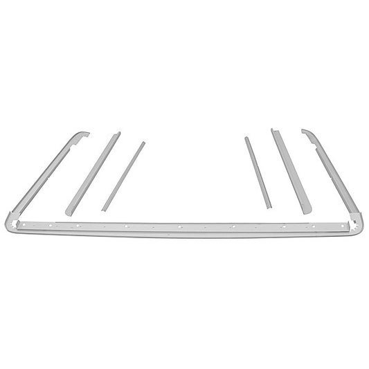 1966 - 1977 Ford Bronco Half Cab Gutter Channel / Roof Panel Drip Rail Set 7pcs