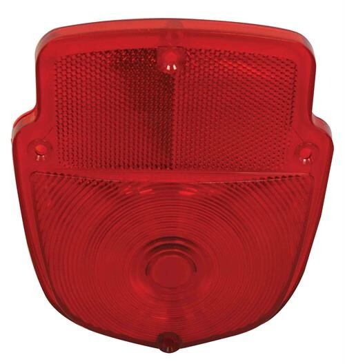 TAIL LIGHT LENS 1953-56 FORD TRUCK (RED LENS) (SHIELD STYLE)