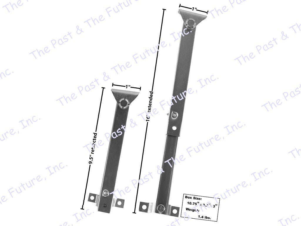 1966 1977 Bronco Rear Window Props - Pair / 2 PCS BRWI6677-3