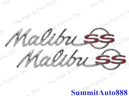 1964 64 Chevy Chevelle Quarter Emblem - MALIBU / SS - Pair / 2 PCS MBEM64-1