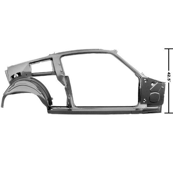 1967 68 Mustang Quarter & Door Frame Assembly Right Weld Through Primer Dynacorn