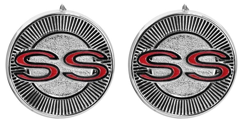 DOOR PANEL EMBLEMS 1965 IMPALA PAIR