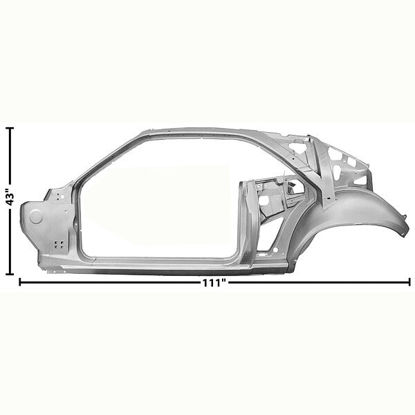 1970~1974 Challenger Complete Quarter Door Frame & Inner Wheel Well Left Side