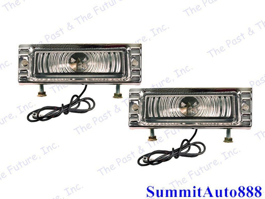 Chevy Pickup Truck Parking Park Lamp Light Assembly R&L Clear 6V 2PC CPPL4753-4P