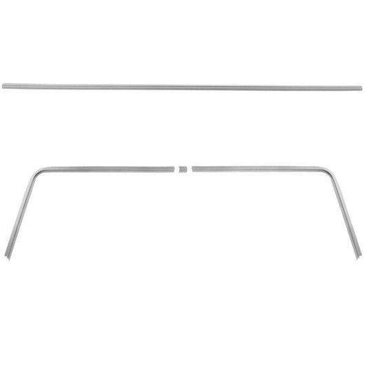 1966 1967 Chevelle El Camino Headliner Molding Set Front + Rear Hardtop 4 Pieces