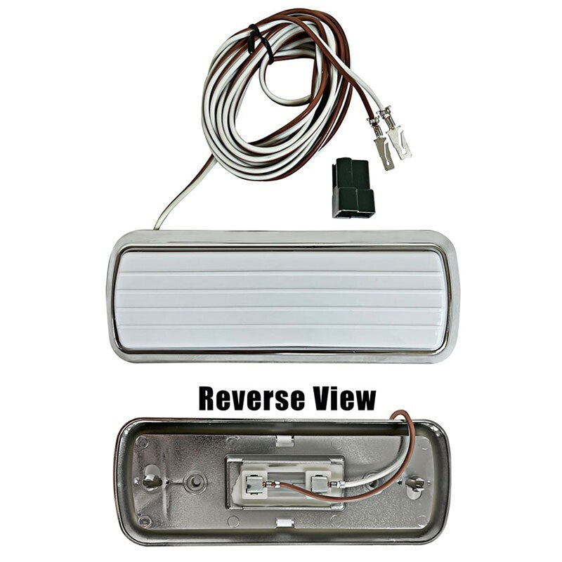 DOME LAMP ASSEMBLY CHRIOME BASE 1960-72 CHEVROLET TRUCK