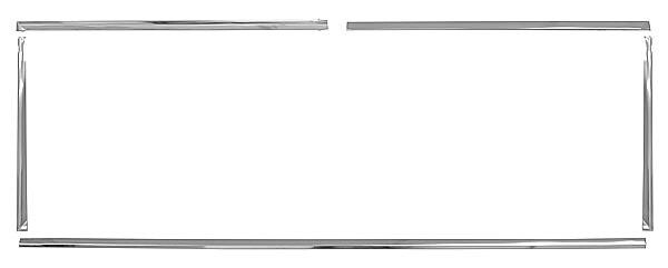 REAR WINDOW MOLDING KIT 1966-77 FORD BRONCO  5 PCS SET