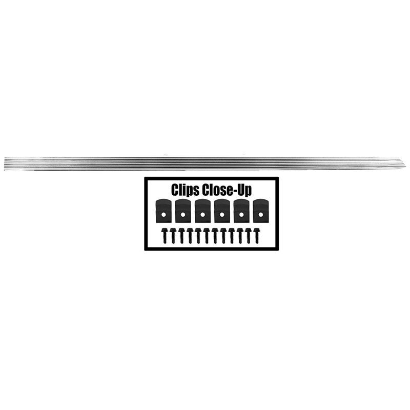 ROCKER PANEL MOLDING RH PASSENGER SIDE 1967 CHEVROLET CHEVELLE (SS)W/CLIPS