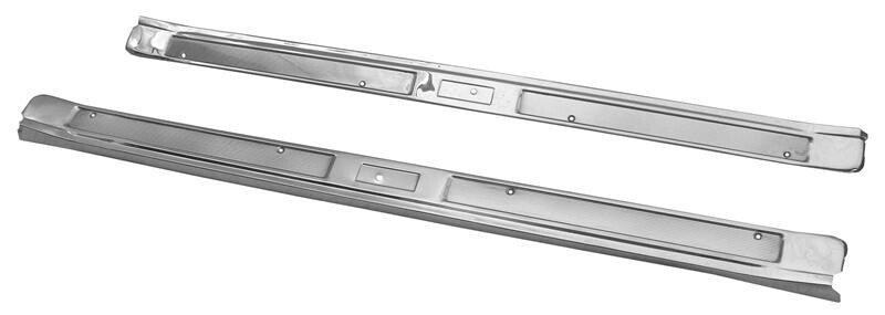 DOOR SCUFF PLATES 1969-70 FORD MUSTANG (STAINLESS)