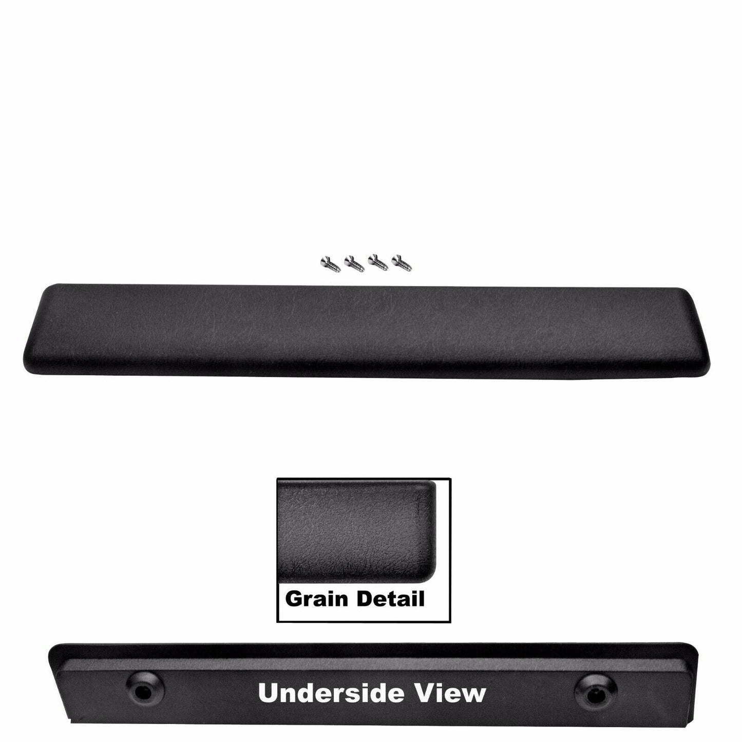 1962 1963 1964 Chevy Impala Door Arm Rest Chrome Bases & Pads Right & Left Side