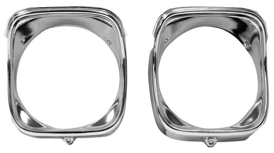 HEADLAMP BEZEL INNER & OUTER 1968 LH CHEVELLE/EL CAMINO
