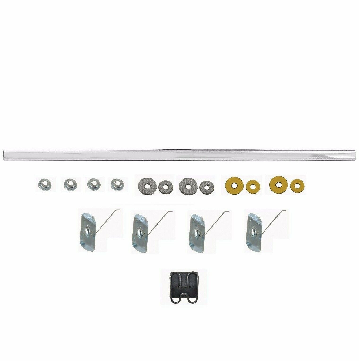 1962~1966 Chevy Pickup Truck Fender Molding w/Clip Fits Right or Left Side