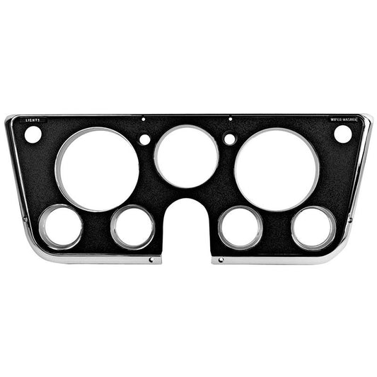 DASH BEZEL BLK FACE CHROME TRIM 1969-72 CHEVROLET TRUCK
