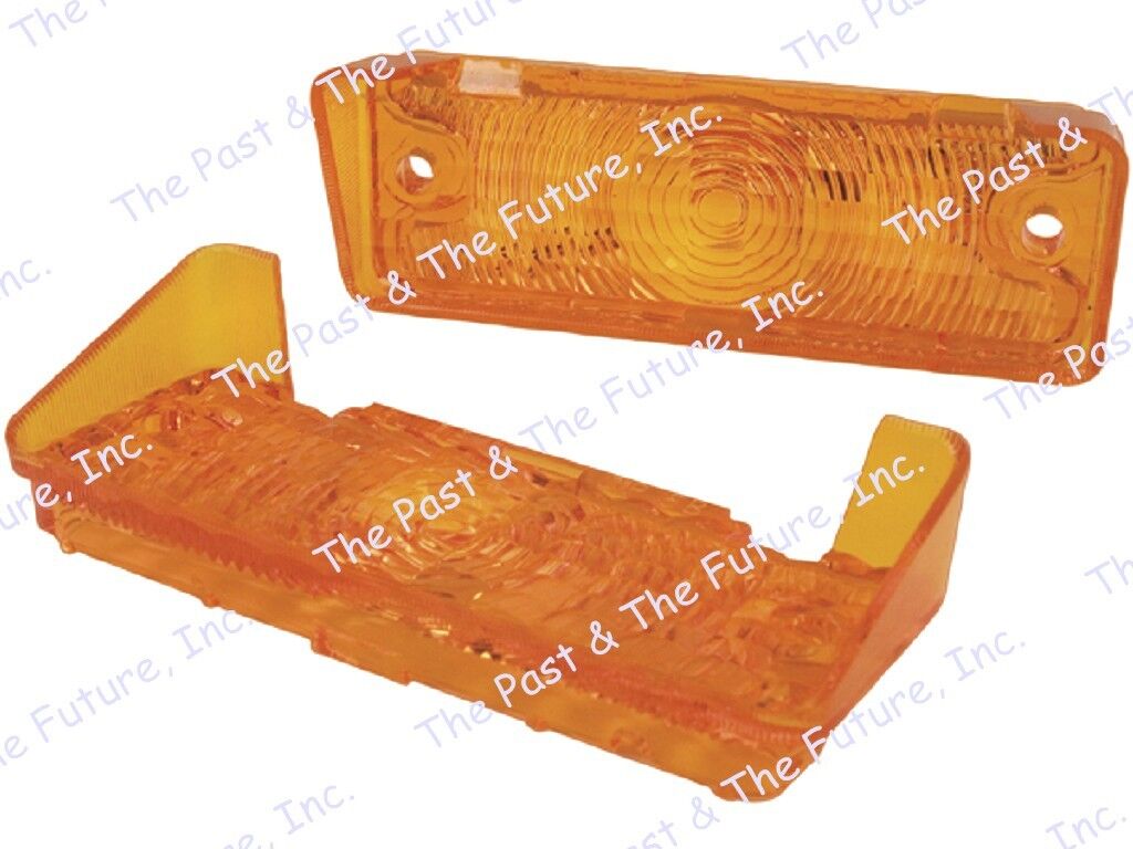 68 69 Chevy Nova Parking Lamp Light Lens - Amber - Pair NOPL6869-2