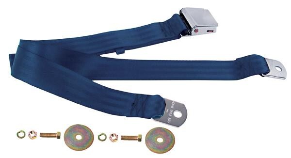SEAT BELT DARK BLUE 74" LIFT BUCKLE LATCH CHEVEROLET CAMARO