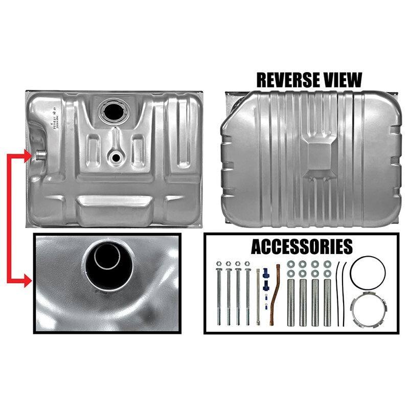 FUEL GAS TANK 38 GALLONS  1988-86  FORD TRUCK W/VENT SUPPORY FILLER PIPE