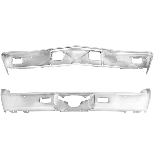 1968 El Camino Bumper Front+Rear Premium Chrome Metal Dyancorn