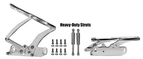 BILLET HOOD HINGES PAIR MOST CHEVROLET MODELS