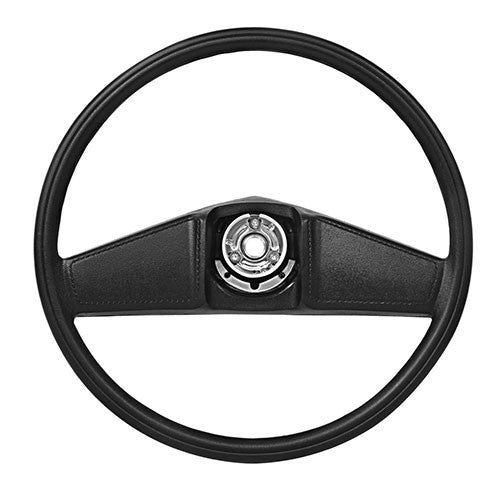 BLACK STEERING WHEEL 1978-91 CHEVROLET TRUCK DELUXE SMALL HORN CAP