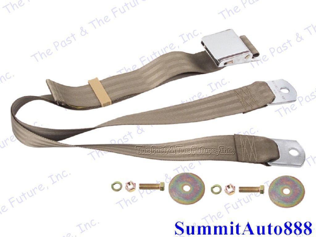 1947 - 1981 Universal 74" Seat Belt - Dark Tan CASB4781-15