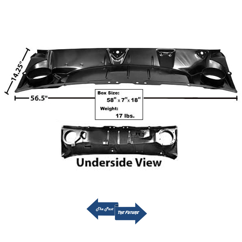 Lower Cowl Panel 1967 ~ 1968 Ford Mustang Cougar MSCP6768-2